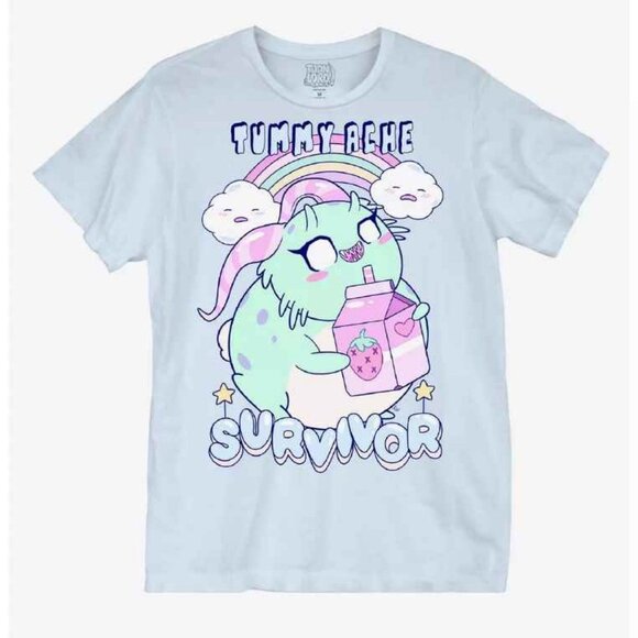 Retired! Pastel Creature Tummy Ache T-Shirt By Toon Lord - Picture 1 of 2